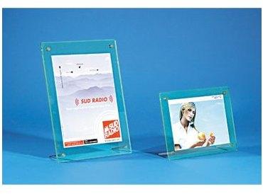 Porte-photos ou visuels à 2 pieds A4