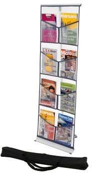 Présentoir pliant Brochure-Displays® 8 poches en n