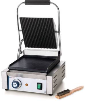 Grill de Contact Simple - Dessus Rainuré/Dessous L
