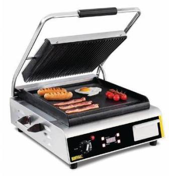 Grill de Contact Jumbo Rainuré/Lisse 560x540x230(h