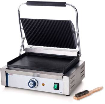 Grill de Contact Panini - Dessus Rainuré/Dessous