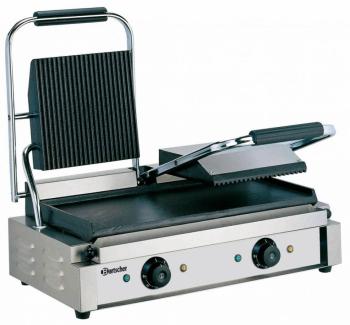 Grill De Contact Électrique Double - Plaques Rainu