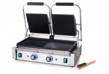 Grill de Contact Double - Rainuré/Lisse - 230V/3,6