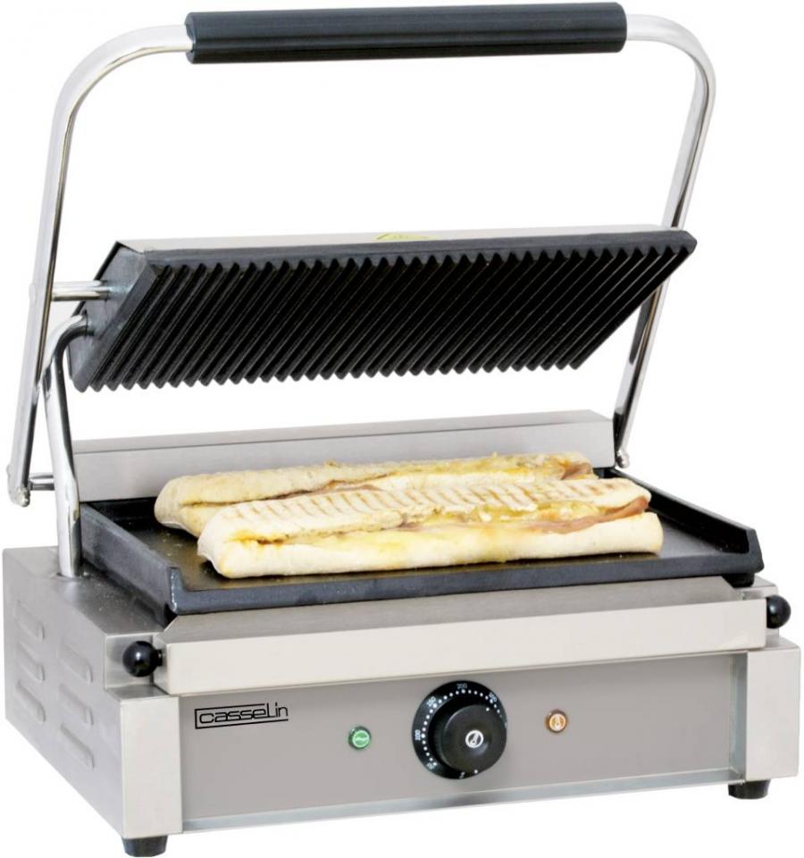 Grill Panini Plaques Rainurée - Lisse 2200W 410x37