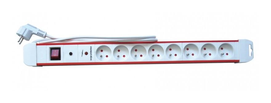 Bloc PARAFOUDRE 8 prises 16A+T avec inter - GEFOM