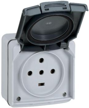 Prise 3P N T Plexo complet - Legrand Prise 3P N T Plexo complet