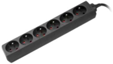 Multiprise 6 prises câble 3x 1 5 mm longueur 4 mètres Multiprise 6 prises câble