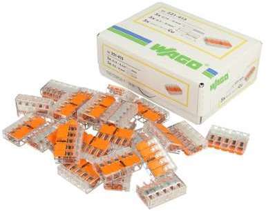 Lot de 25x borniers de raccordement rapide avec levier Lot de 25x borniers de raccordement