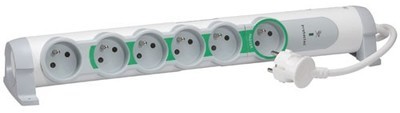 Rallonge multiprise - 6 prises - arrêt automatique