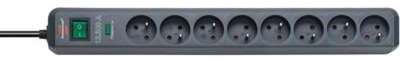Multiprise Brennenstuhl 8 PRISES ANTHRACITE 1 4M H05VV-F3G1 Multiprise Brennenstuhl 8
