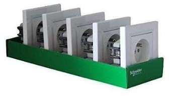 SCHNEIDER ELECTRIC Lot de 5 Prises de courant avec