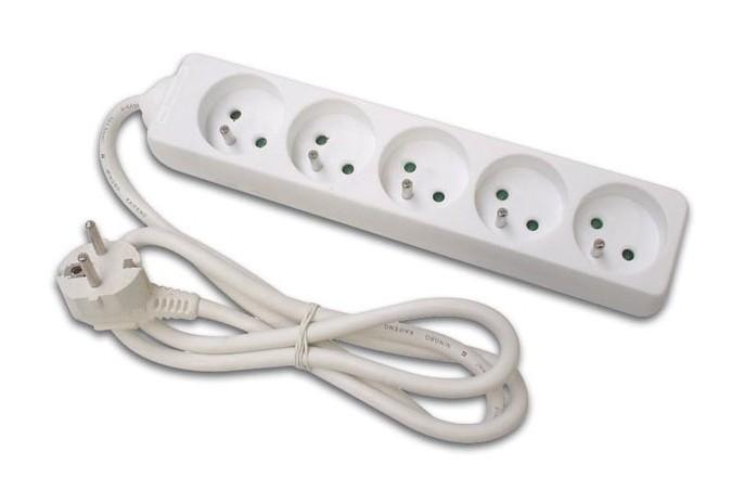 Bloc multiprise, 5 prises - PEREL