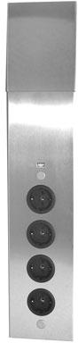 Bloc 4ST 4 prises (avec terre) chargeur USB Bloc 4ST 4 prises (avec terre)