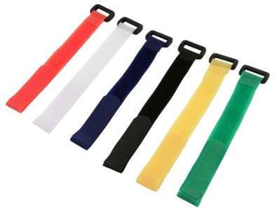 6 lanières Velcro de couleurs différentes - WIZELEC 6 lanières Velcro de couleurs