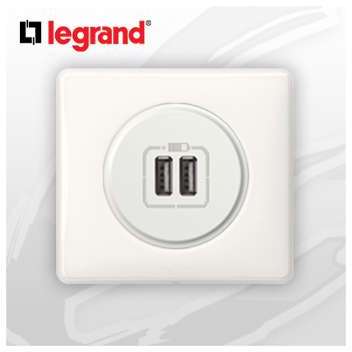 Prise USB Double complete Legrand Celiane Blanc Gl