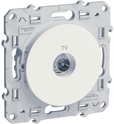 Prise TV Blanc Schneider Odace - SCHNEIDER ELECTRI