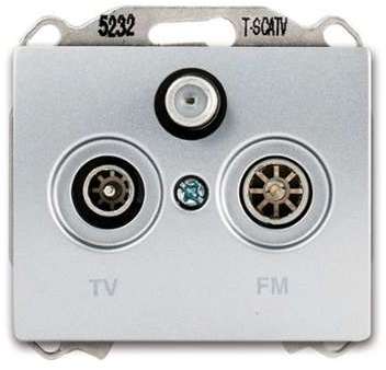 Siemens - Prise TV/FM/SAT Alu Silver IRIS