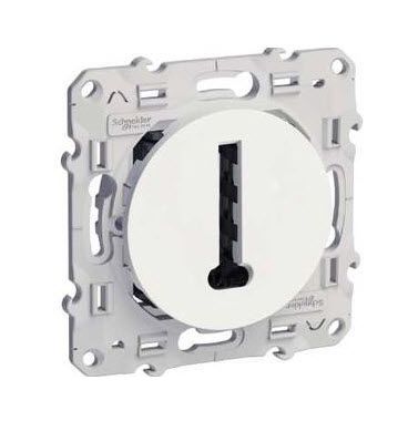 Odace conjoncteur en T Blanc 8 contacts à vis