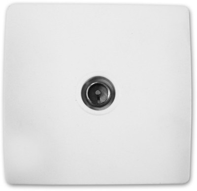 Prise TV Ø9,52 vis + griffes Diwone Blanc