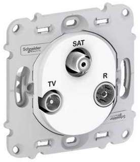 Prise TV/R/SAT Schneider Ovalis Sans Plaque