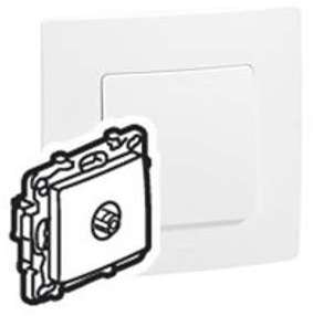 PriseTV simple male Legrand Niloe Pur Blanc