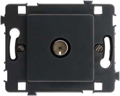 Prise TV d.9,52 nu noir - CLARYS
