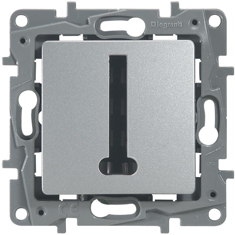 NILOE PRISE TELEPHONE ARGENT MECANISME - LEGRAND