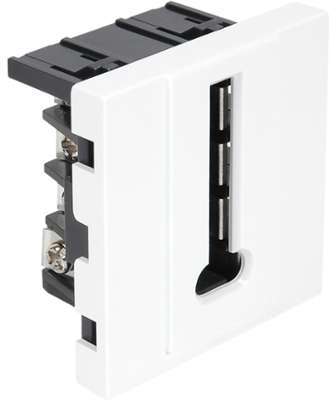 CASUAL MECA PRISE TELEPHONE BLANC BRILLANT - DEBFL