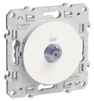 Prise SAT Blanc Schneider Odace - SCHNEIDER ELECTR