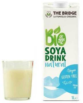 Boisson au soja bio et sans gluten - Brique 1L Boisson au soja bio et sans