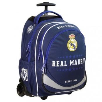 Sac à dos à roulettes 47 CM Real Madrid Blue Haut