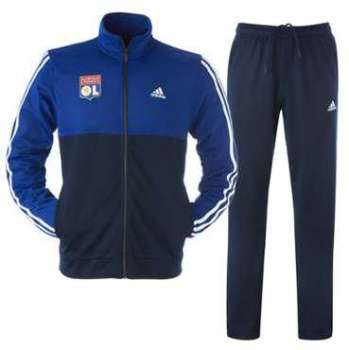 Survêtement Adidas OL Essential Marine - M L OL - Foot Survêtement Adidas OL Essential