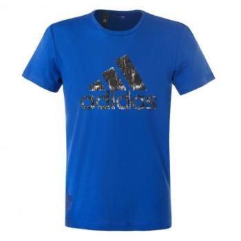 T-Shirt Adidas Logo Adulte Bleu - Taille - S OL -