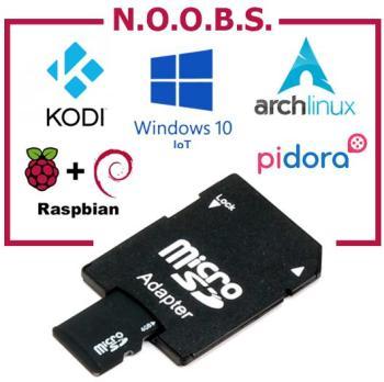 Carte Micro SD 8Go avec NOOBS pré-installé pour Ra