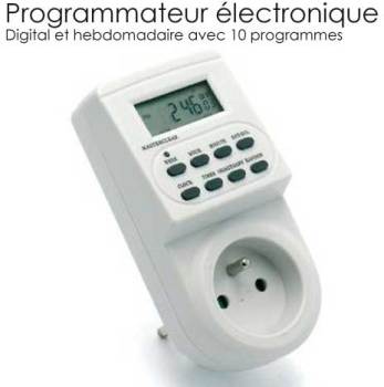 Programmateur electrique digital hebdomadaire