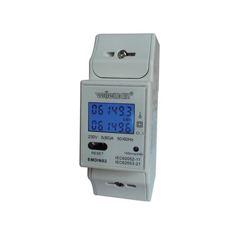Compteur Kwh Monophasé Pour Montage Sur Rail Din -