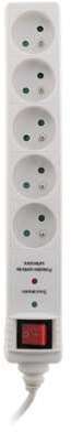 Bloc 5x16A inter parafoudre parasurtenseur Blanc - Bloc 5x16A inter parafoudre