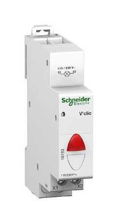 Voyant Modulaire Rouge Schneider V clic 230V - SCHNEIDER Voyant Modulaire Rouge Schneider