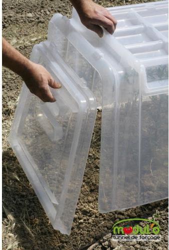 Kit 2 embouts tunnel de culture rigide modul o 60-Pouss Kit 2 embouts tunnel de culture