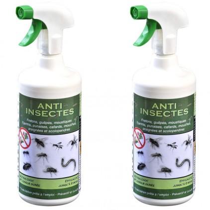 Lot de 2 sprays anti insectes 1 L