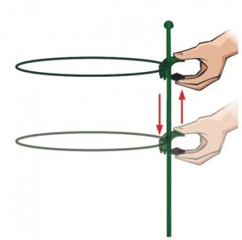 Tuteur 1 support 1 m avec un anneau cercle diamètr