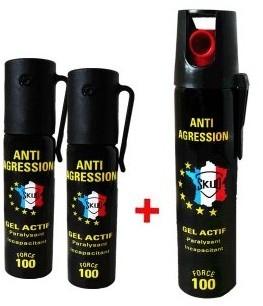 Lot lacrymo GEL 3 Bombes lacrymogène Lot lacrymo GEL 3 Bombes lacrymogène