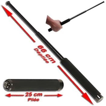 MATRAQUE TELESCOPIQUE 66 cm acier trempé manche mousse MATRAQUE TELESCOPIQUE 66 cm