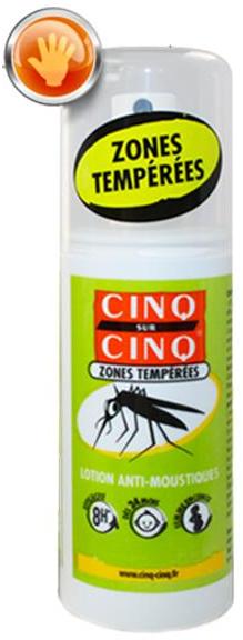 Cinq sur cinq Lotion zones tempérées 100ml