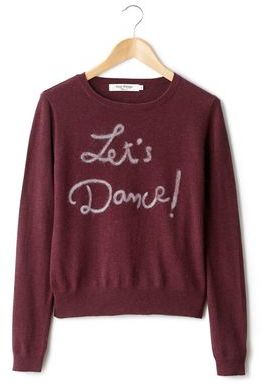 Pull maille manches longues, message brodé - NICE