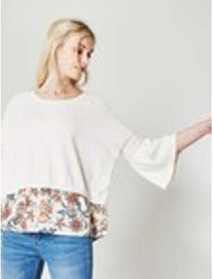 Pull à effet superposé Femme Pull à effet superposé Femme
