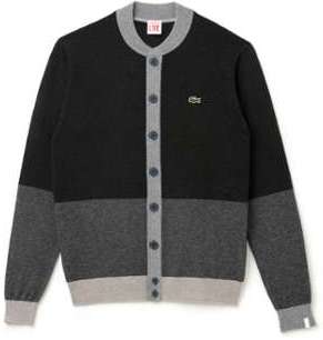 Cardigan col bomber Lacoste LIVE en jersey de lain
