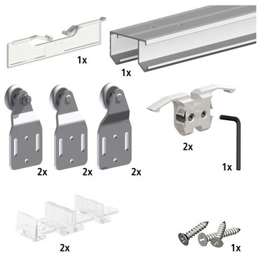 Système coulissant SLIDUP 110 pour 2 ou 3 portes