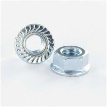 ECROU A COLLERETTE CRANTE M7 PAS100 ZINGUE (Unitai