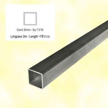 Tube carré lisse lisse tube carré lisse 30x30 2m fs4092 Tube carré lisse lisse tube